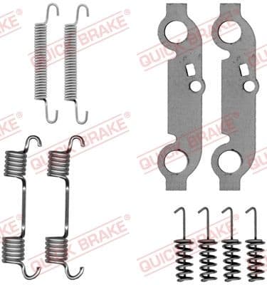 set accesorii, saboti frana parcare QUICK BRAKE 105-0537