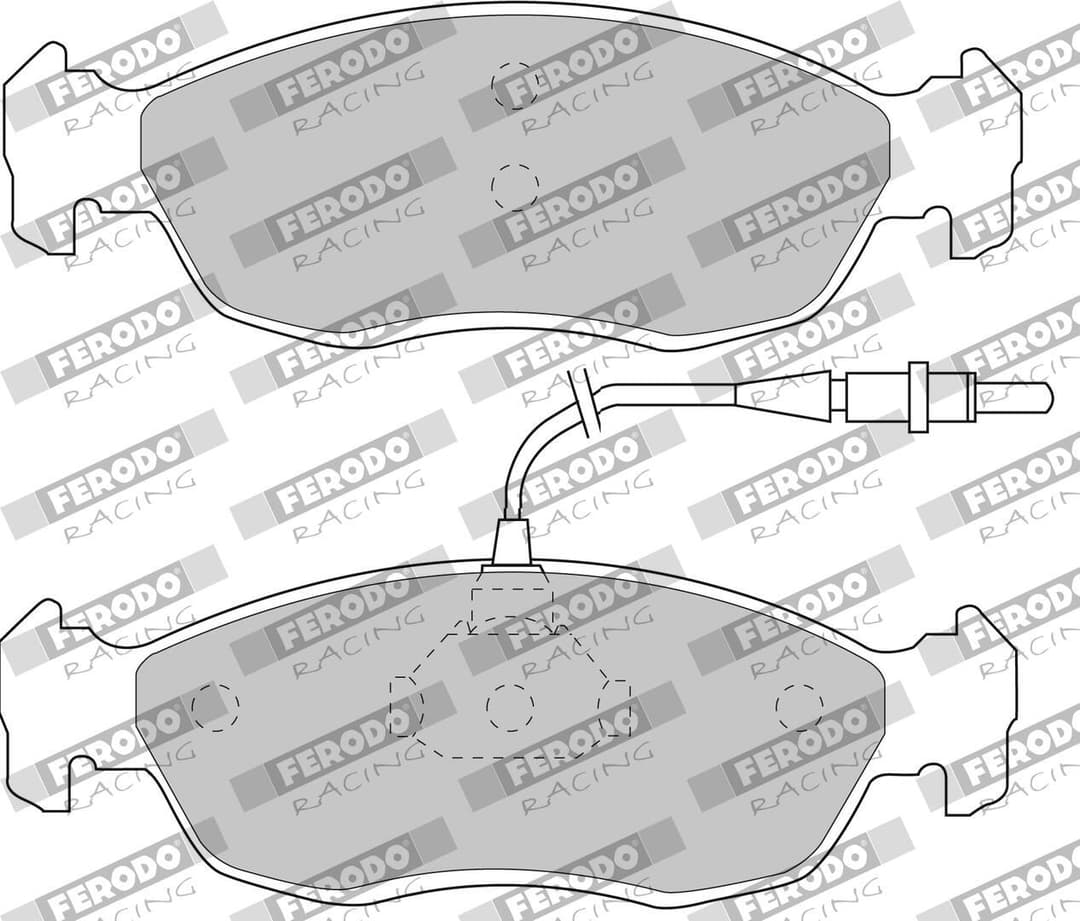 set placute frana,frana disc FERODO FDS876