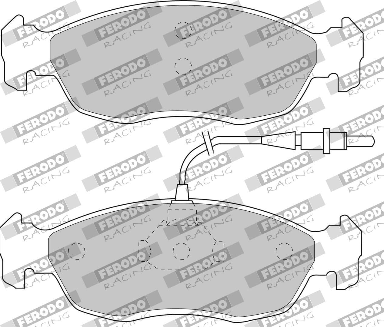 set placute frana,frana disc FERODO FDS876