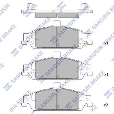 set placute frana,frana disc HI-Q SP1269