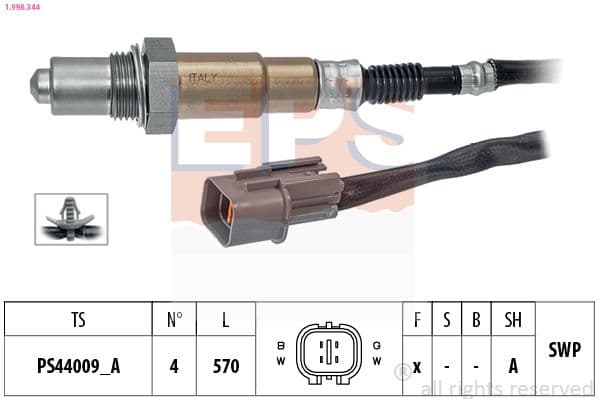 Sonda Lambda EPS Made in Italy - OE Equivalent 1.998.344