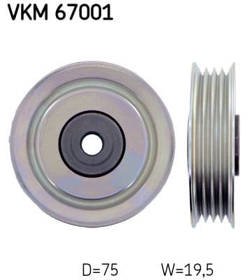 Rola ghidare/conducere, curea transmisie SKF VKM 67001