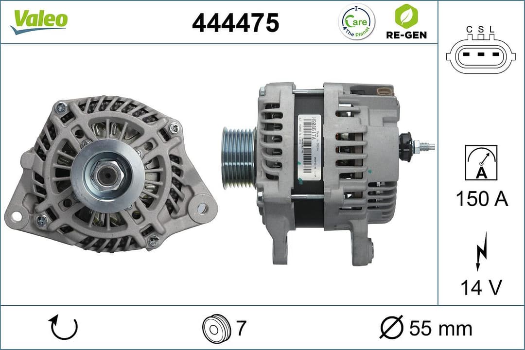 Generator / Alternator VALEO 444475
