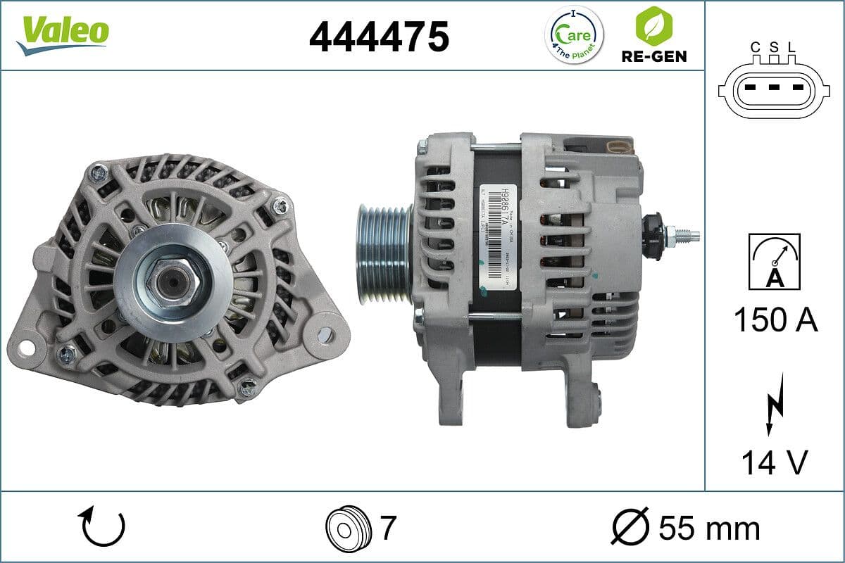 Generator / Alternator VALEO 444475