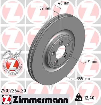 Disc frana ZIMMERMANN COAT Z 290.2264.20