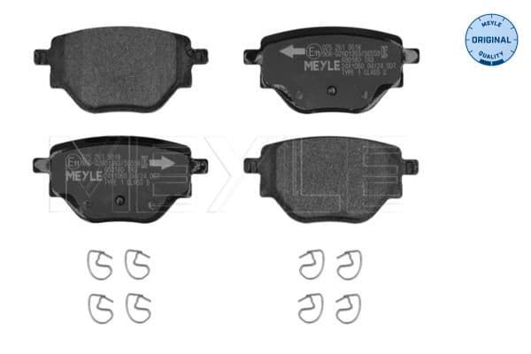 set placute frana,frana disc MEYLE -ORIGINAL: True to OE. 025 261 9518