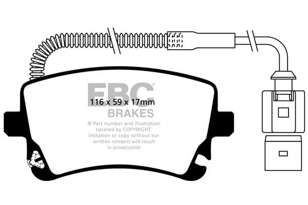set placute frana,frana disc EBC Brakes DP41470R