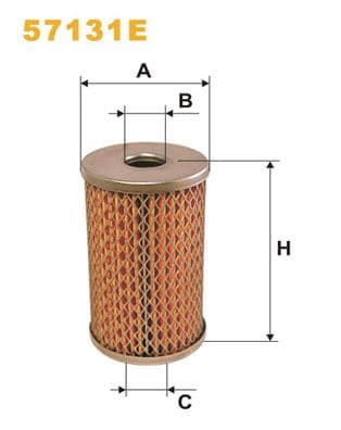 Filtru hidraulic, sistem directie WIX FILTERS 57131E
