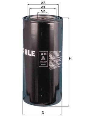 Filtru ulei MAHLE OC 484