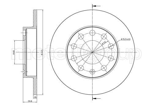 Disc frana METELLI 23-0748C