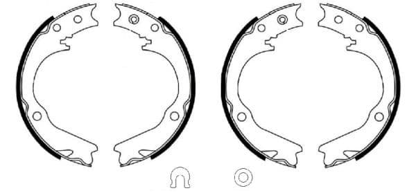 Set saboti frana, frana de mana TEXTAR 91087400