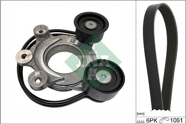 Set curea transmisie cu caneluri Schaeffler INA 529 0556 10