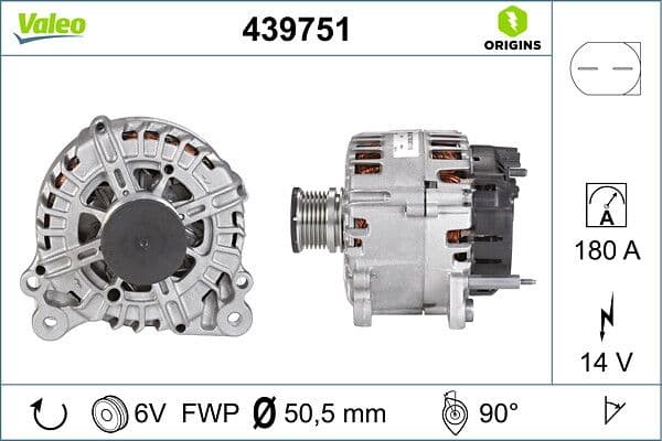 Generator / Alternator VALEO 439751