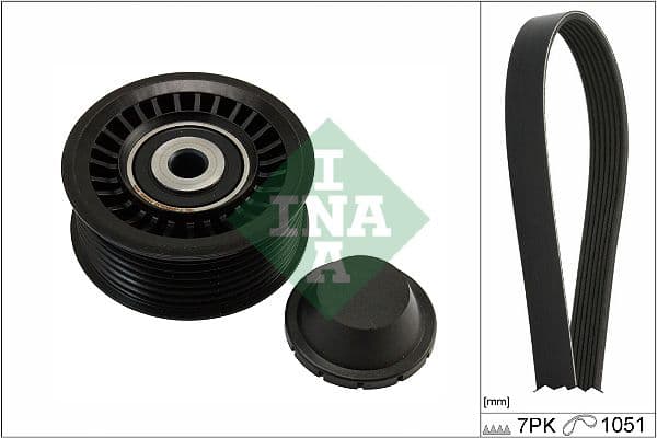 Set curea transmisie cu caneluri Schaeffler INA 529 0486 10