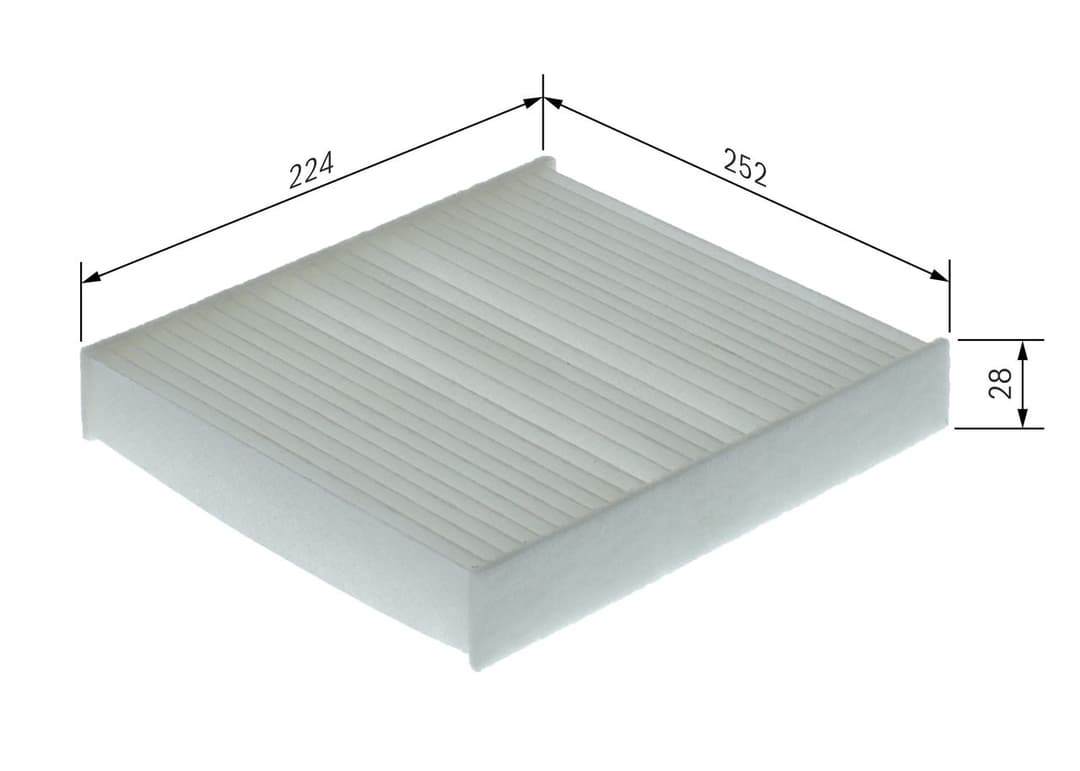 Filtru, aer habitaclu BOSCH 1 987 435 169