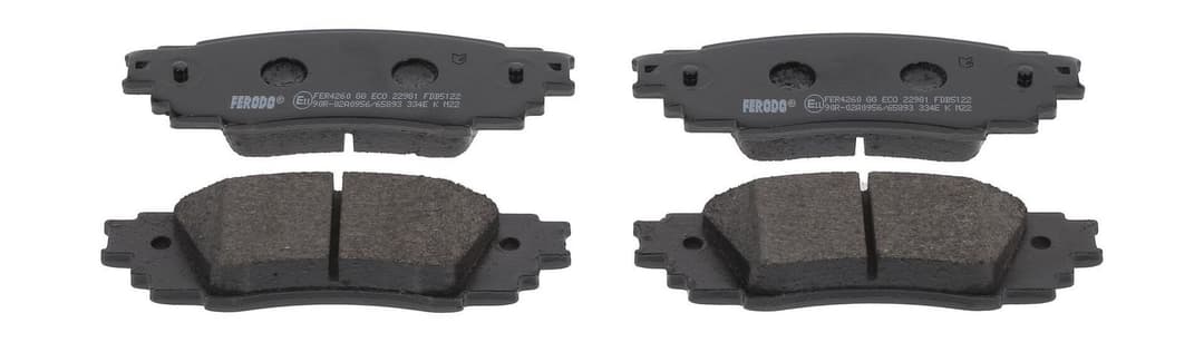 set placute frana,frana disc FERODO PREMIER ECO FRICTION FDB5122