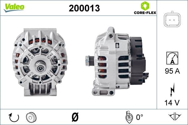 Generator / Alternator VALEO CORE-FLEX 200013