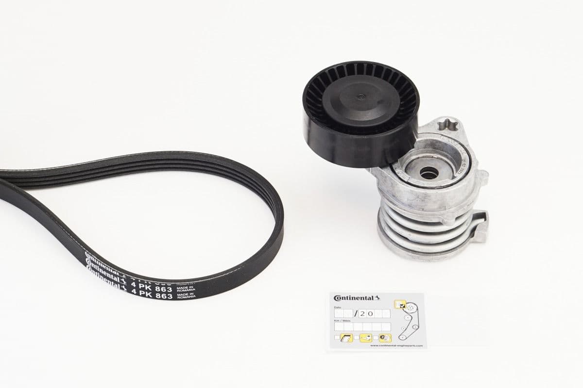 Set curea transmisie cu caneluri CONTINENTAL CTAM 4PK863K1