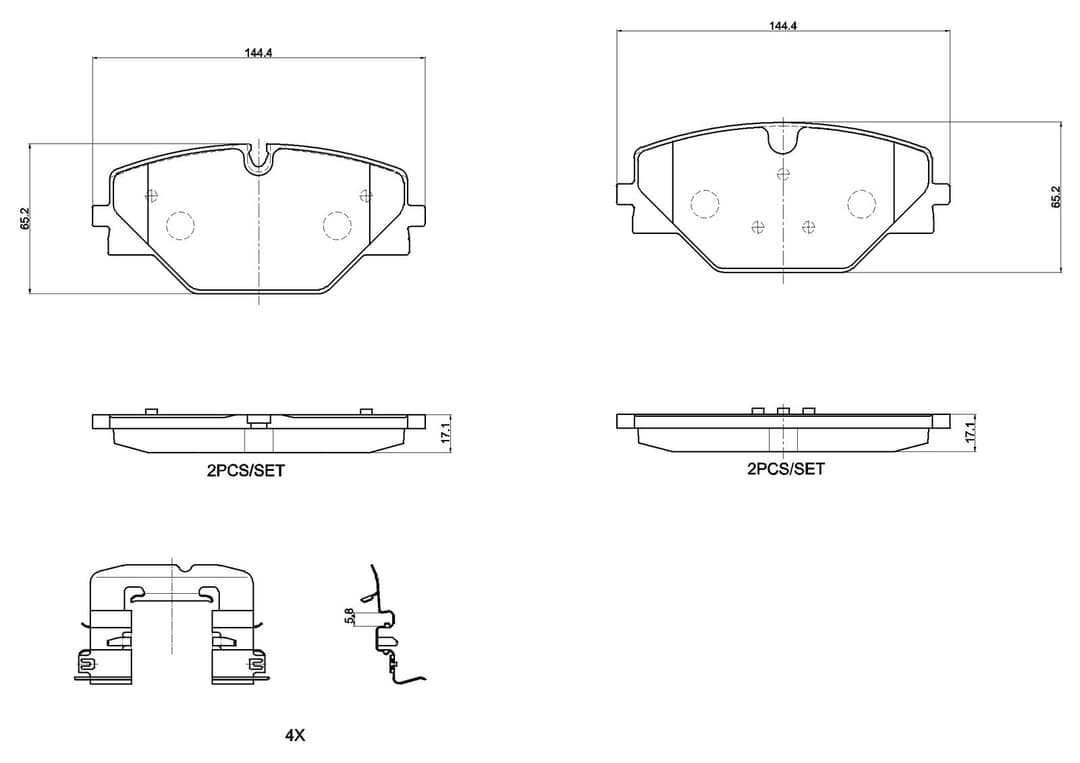 set placute frana,frana disc BREMBO PRIME LINE P 44 032