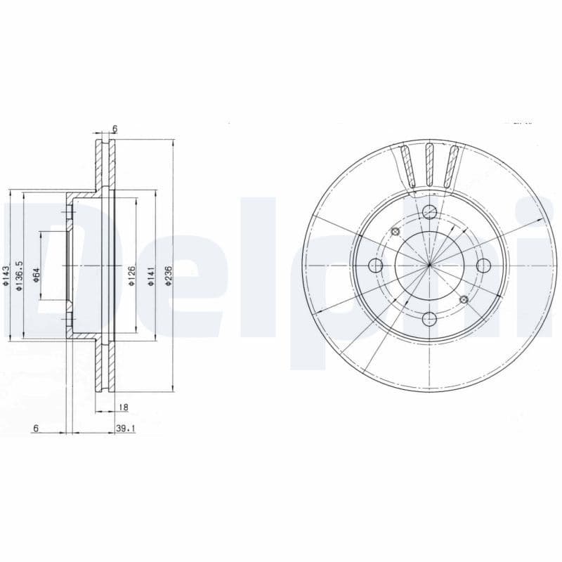 Disc frana DELPHI BG2810