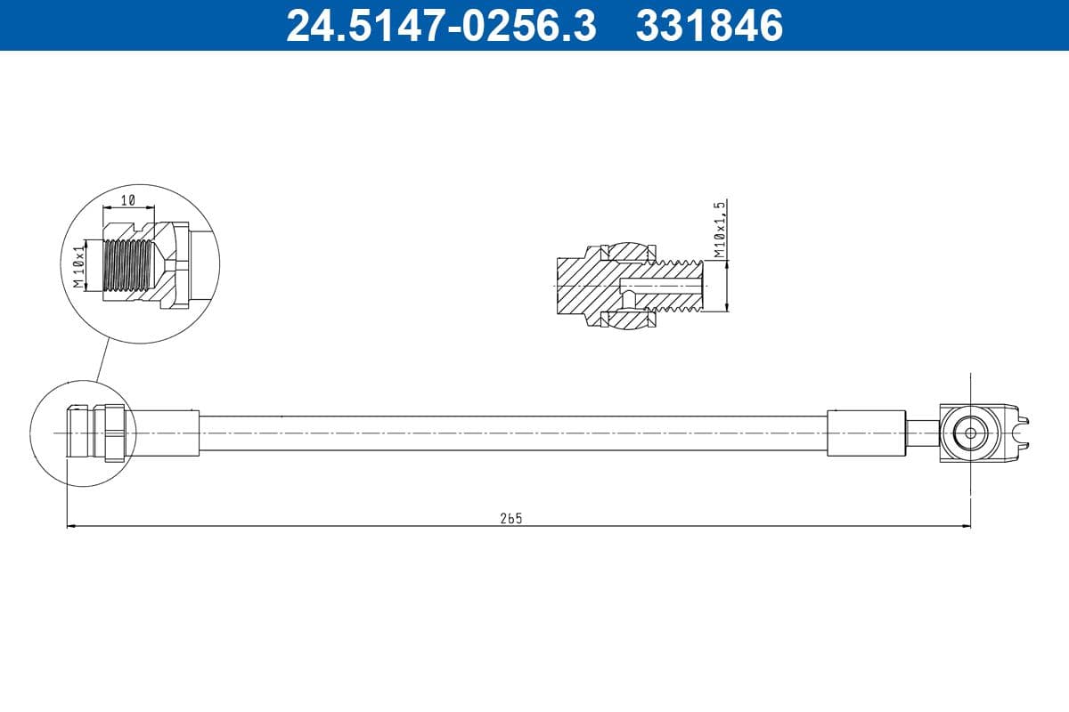 Furtun frana ATE 24.5147-0256.3