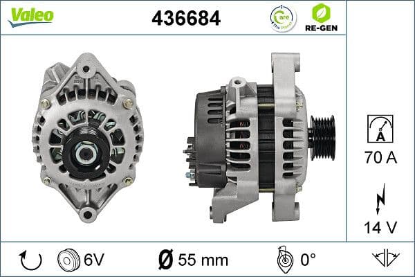 Generator / Alternator VALEO 436684