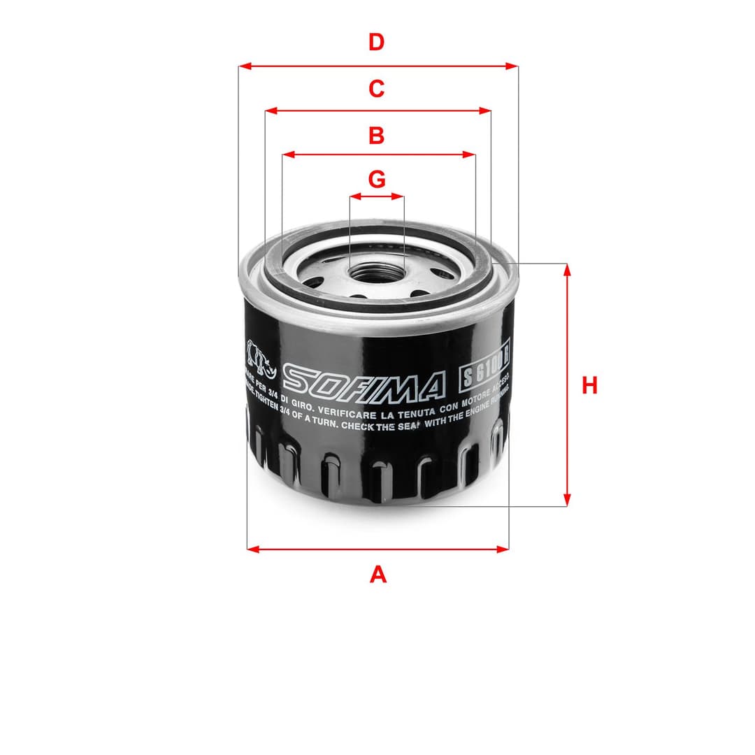 Filtru ulei SOFIMA S 6100 R