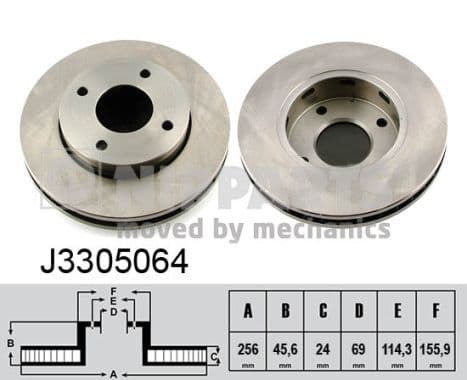 Disc frana NIPPARTS J3305064