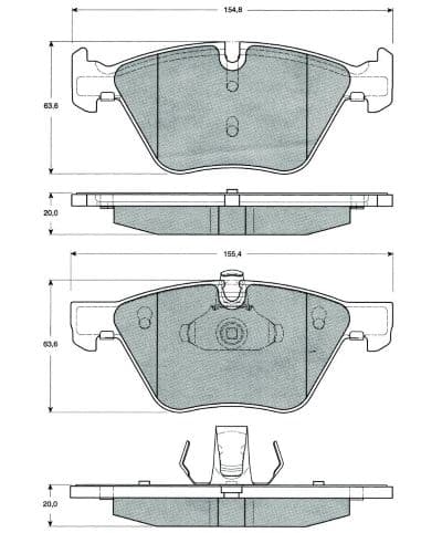 set placute frana,frana disc MTR MT516