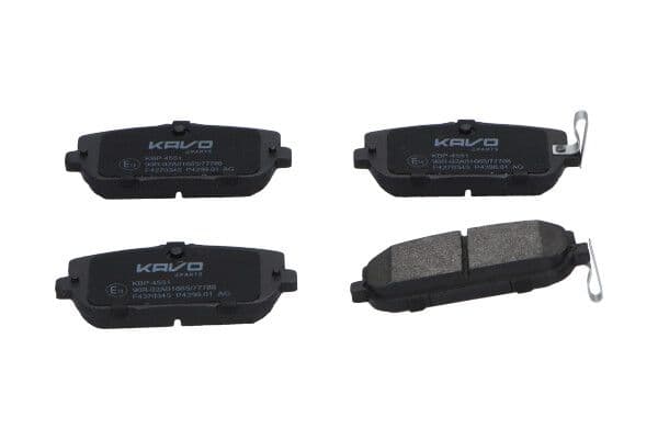 set placute frana,frana disc KAVO PARTS KBP-4551