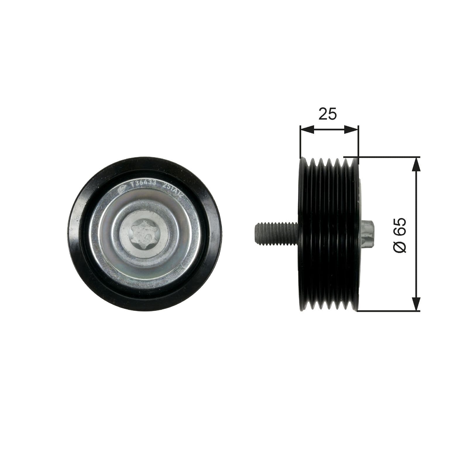 Rola ghidare/conducere, curea transmisie GATES DriveAlign™ T36433