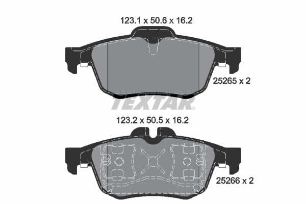 set placute frana,frana disc TEXTAR Q+ 2526501