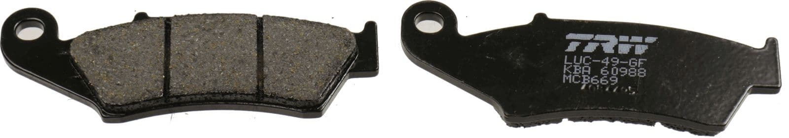 set placute frana,frana disc TRW MCB669