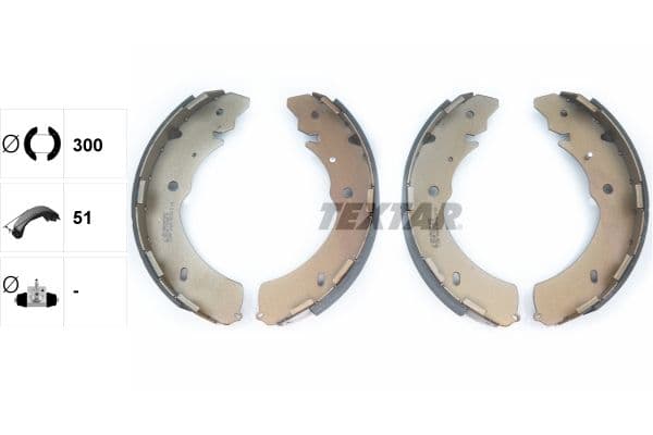 Set saboti frana TEXTAR 91073000