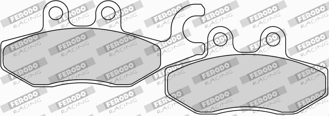 set placute frana,frana disc FERODO RACING FDB2186AG