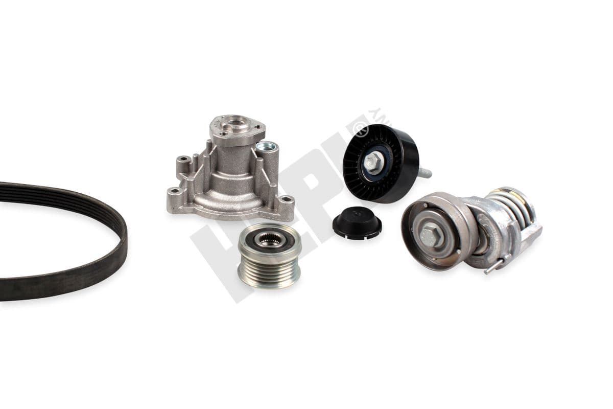 Pompa apa + Set curea transmisie cu caneluri HEPU PK05700