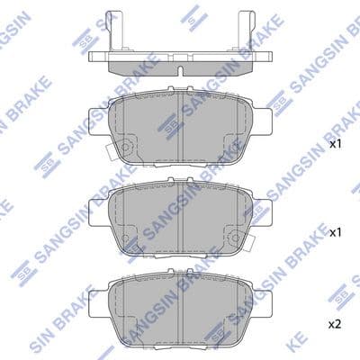 set placute frana,frana disc HI-Q SP1430