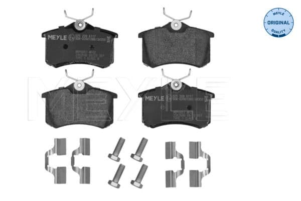 set placute frana,frana disc MEYLE -ORIGINAL: True to OE. 025 209 6117