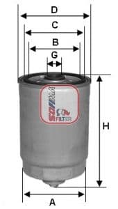 filtru combustibil SOFIMA S 1811 NR