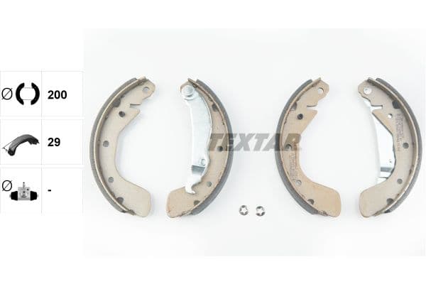 Set saboti frana TEXTAR 91044800