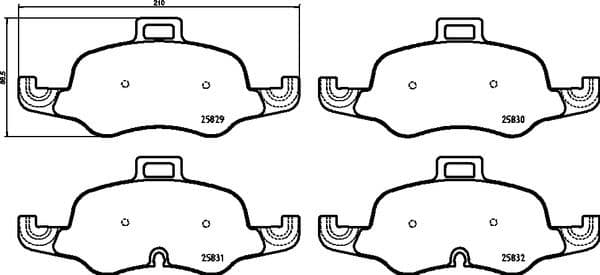 set placute frana,frana disc BREMBO PRIME LINE P 85 160
