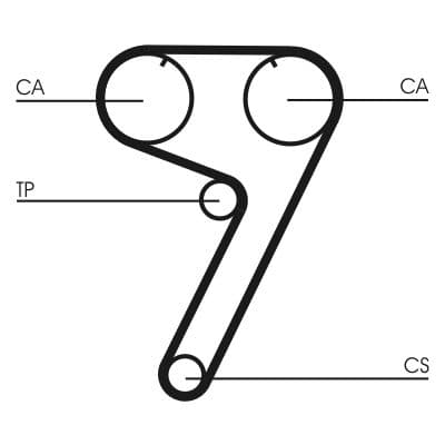 Curea de distributie CONTINENTAL CTAM CT670