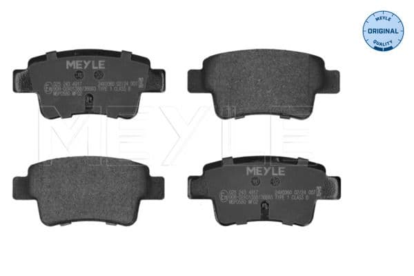 set placute frana,frana disc MEYLE -ORIGINAL: True to OE. 025 243 4917