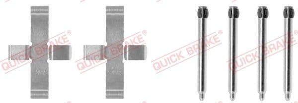 Set accesorii, placute frana QUICK BRAKE 109-1076