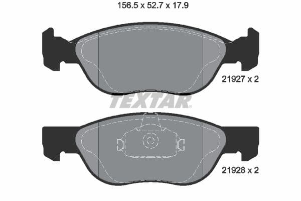 set placute frana,frana disc TEXTAR Q+ 2192703