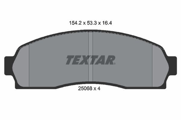 set placute frana,frana disc TEXTAR 2506801
