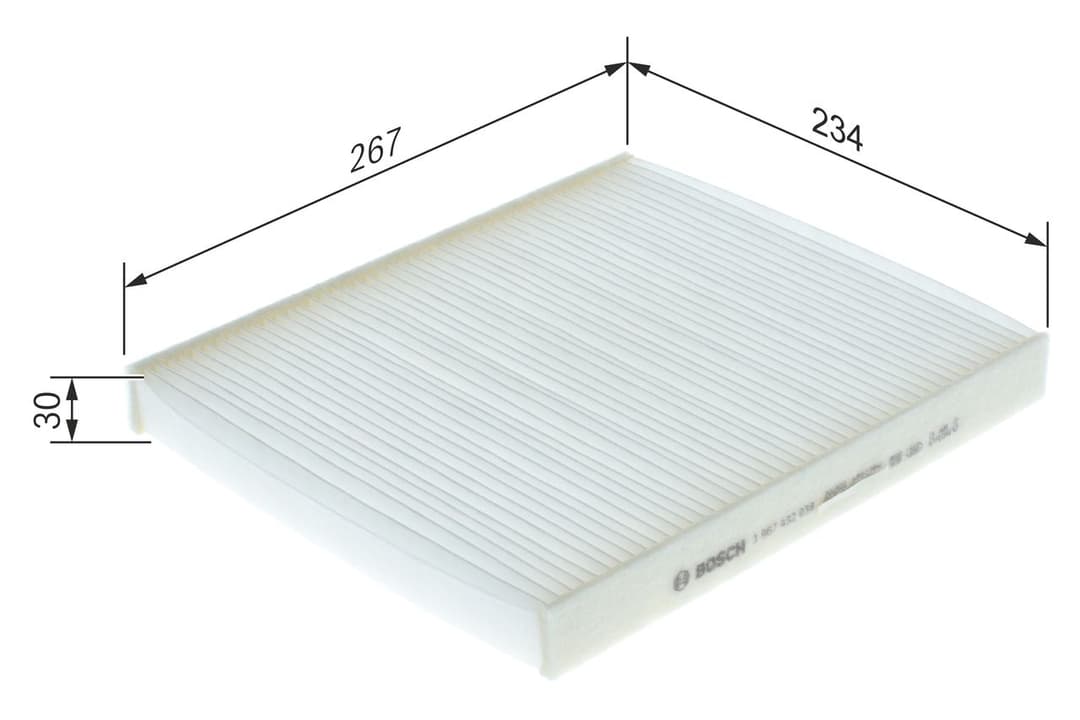 Filtru, aer habitaclu BOSCH 1 987 432 038