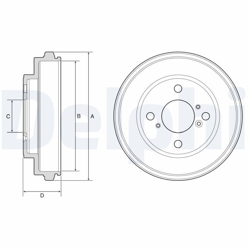 Tambur frana DELPHI BF625