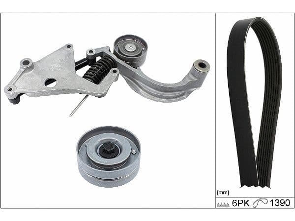 Set curea transmisie cu caneluri Schaeffler INA 529 0457 10