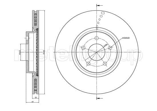 Disc frana METELLI 23-1512C